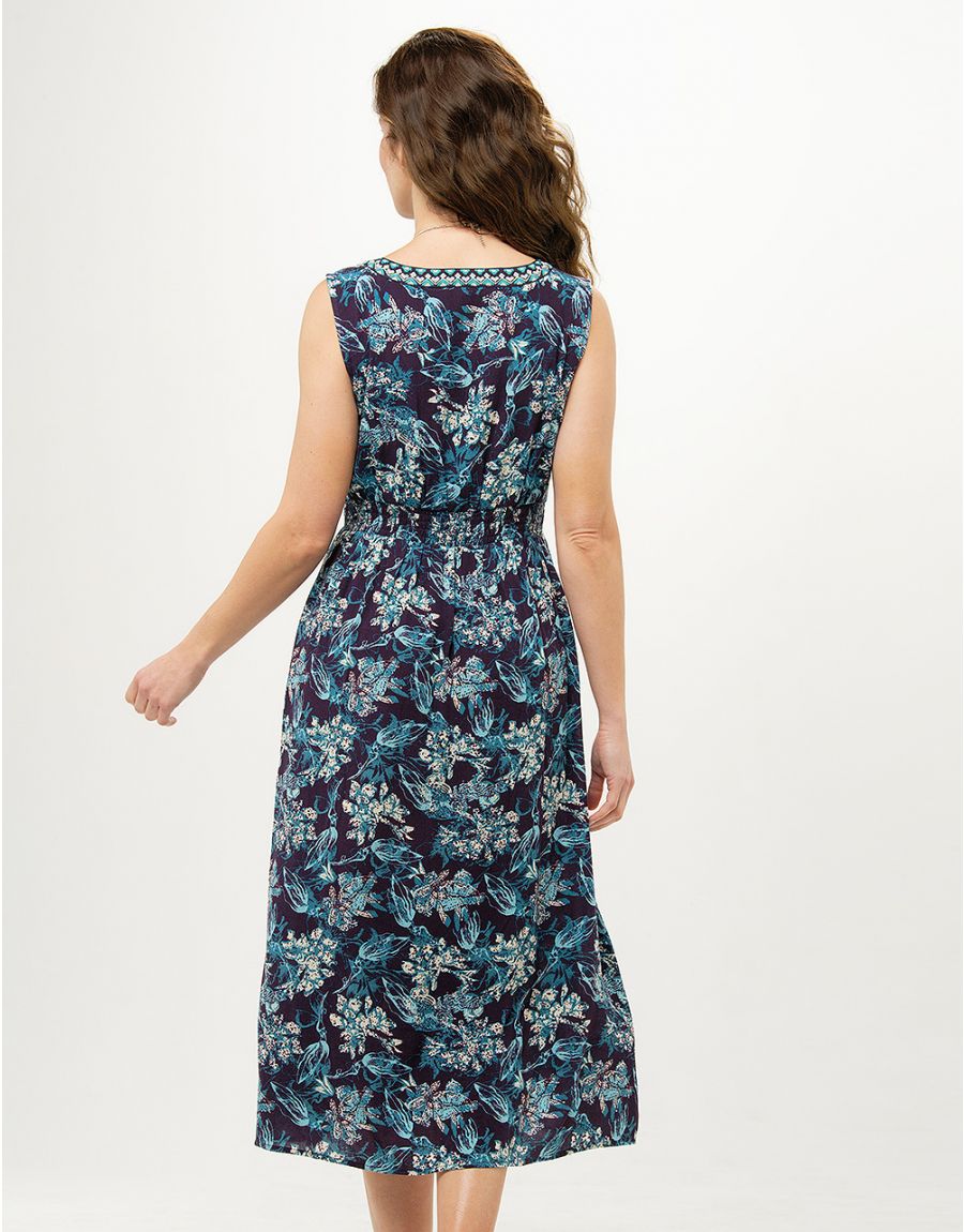 Robe longue marine