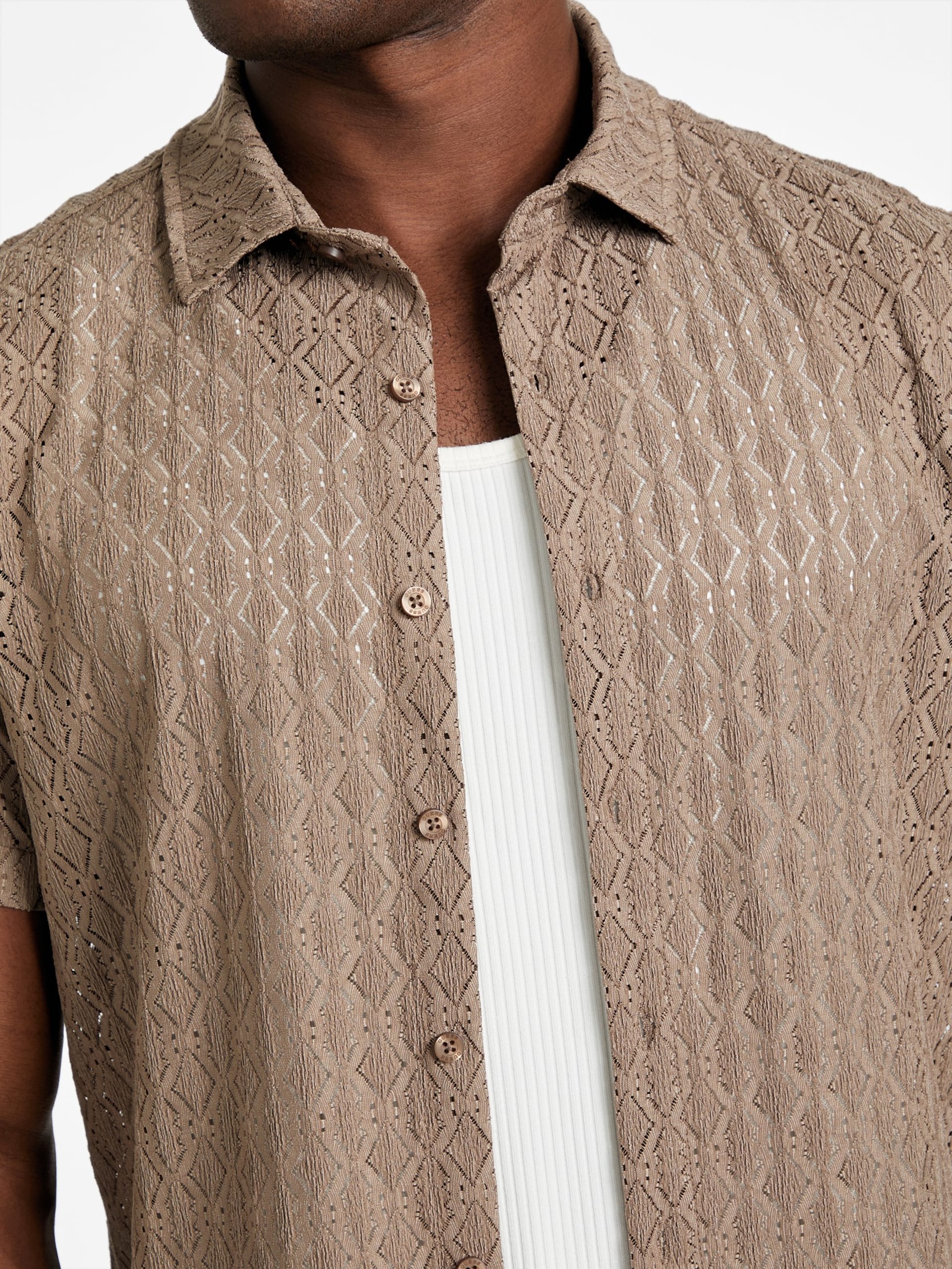 Camisa Reeves Perfurada