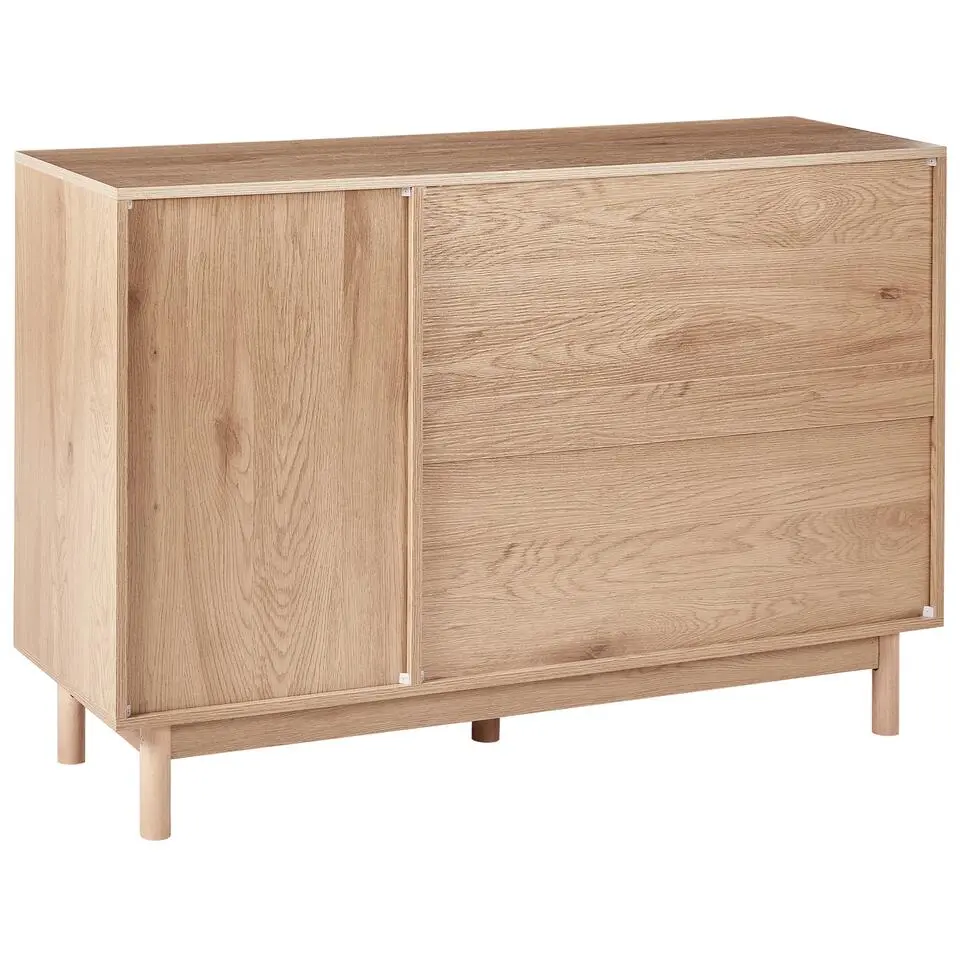 COSTELLO - Dressoir met 3 deuren - Lichtbruin - Vezelplaat
