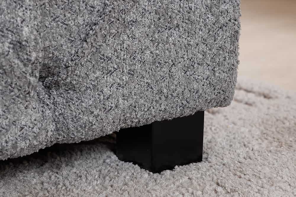 Design Boxbett PARIS 180x200 cm grau Bouclé Chesterfield