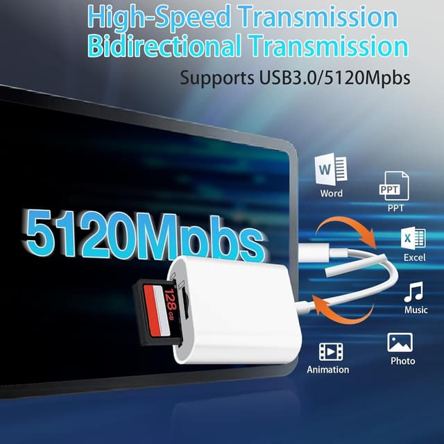 NÖRDIC USB-C kortlæser 2 slot SD, MicroSD UHS-I