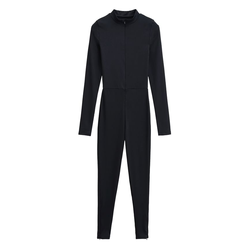 Asiris - Lange mouwen effen jumpsuit