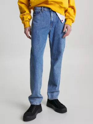 Calça jeans reta e relaxada Ethan