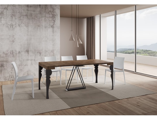 ITYHOME - Console extensible riza 90x40/300cm noyer