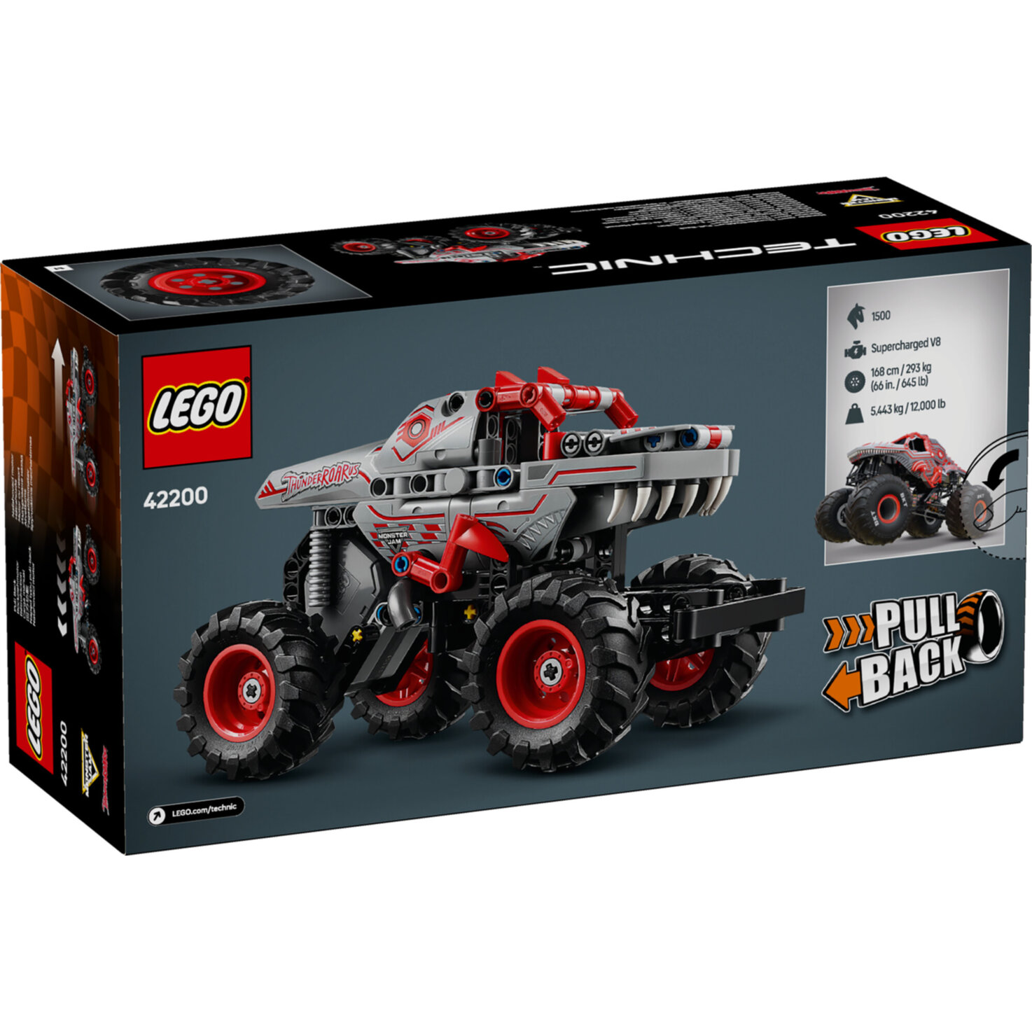 LEGO® Technic 42200 Monster Jam ThunderROARus ab 7 Jahren