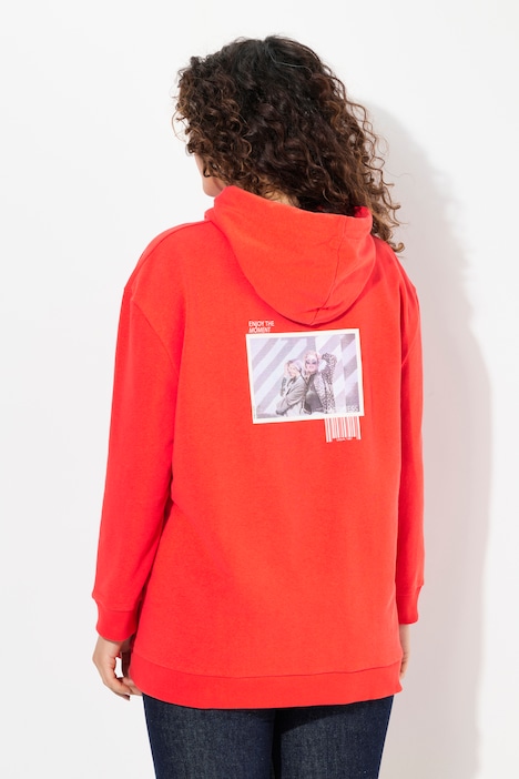 Hoodie, Schriftmotiv, Oversized, Kapuze, Langarm