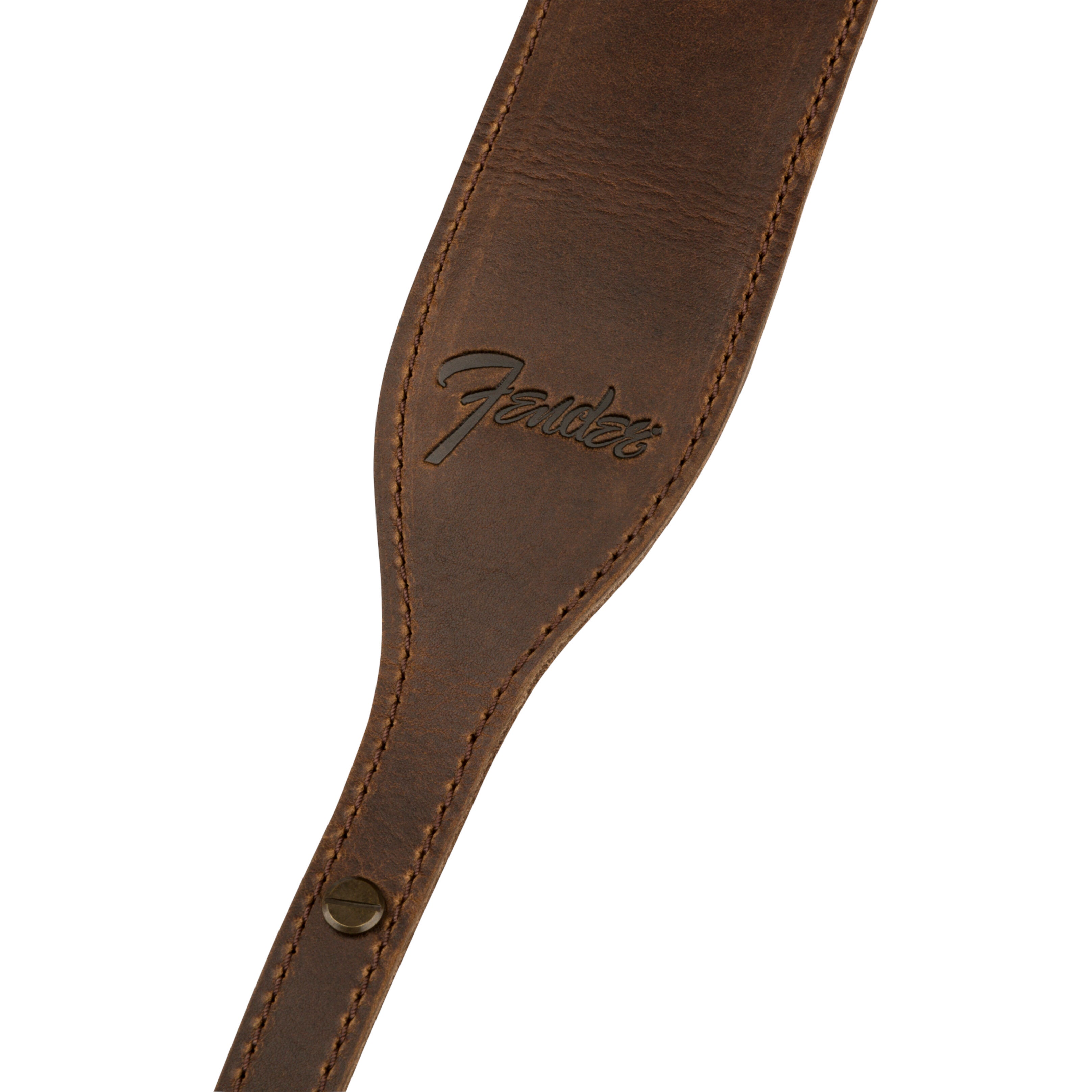 Fender Paramount Banjo Leather Strap bruin