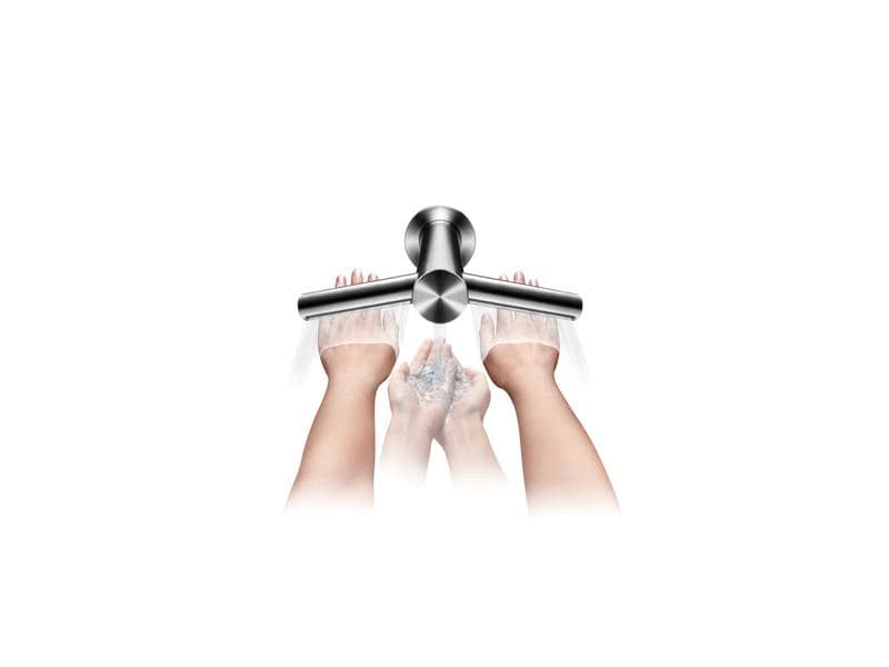 Dyson Händetrockner Airblade Wash   Dry WD06 für die Wandmo Wasserhahn mit integriertem Trockner für die Hände