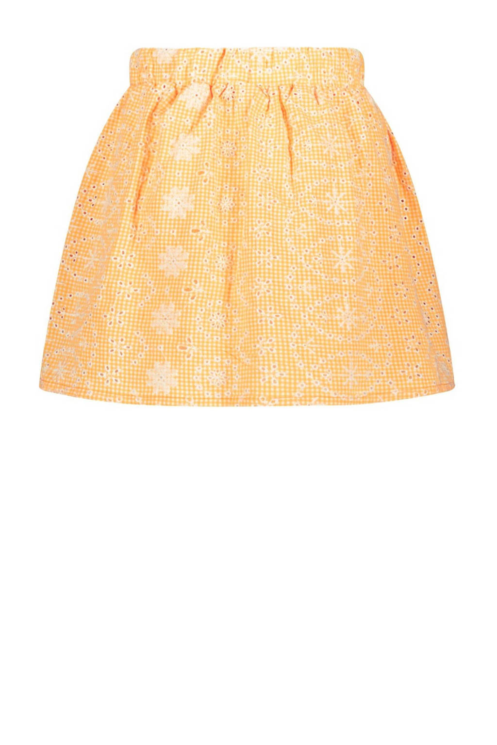 Like Flo gebloemde rok oranje