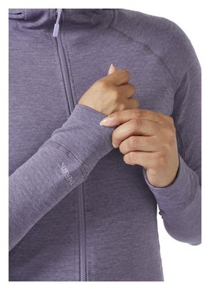 Polaire à Capuche Femme Rab Nexus Violet