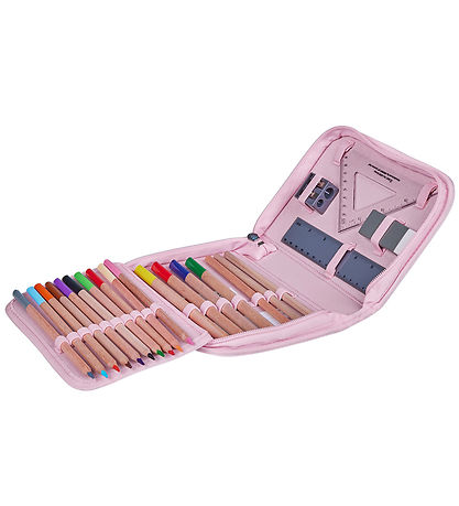 LEGO® Schulranzen-Set - Blumen - Optimo - 20,5 L - Rosa