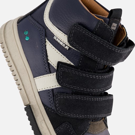 Bunnies JR sneakers met klittenband blauw