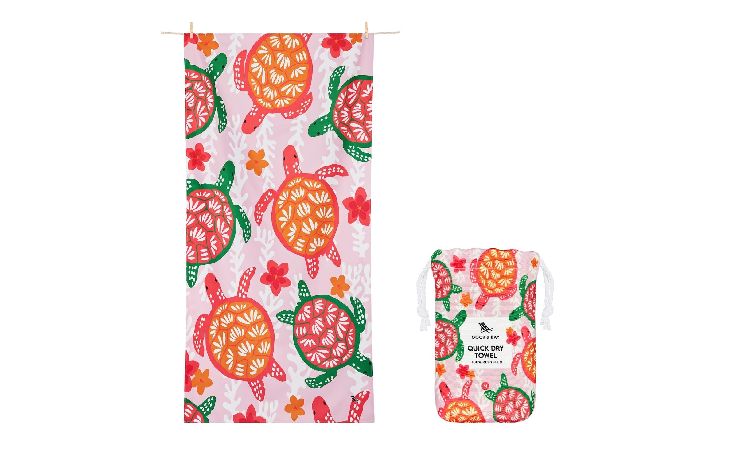 Strandtuch »Dock & Bay Turtley Tropical 130 cm x 70 cm«