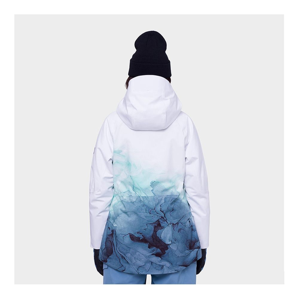686 HYDRA - Veste ski Femme white orion blue cloudbreak