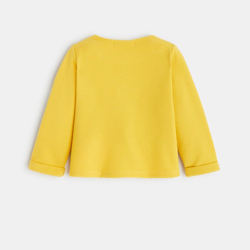 Cardigan jersey jaune bébé fille Jaune