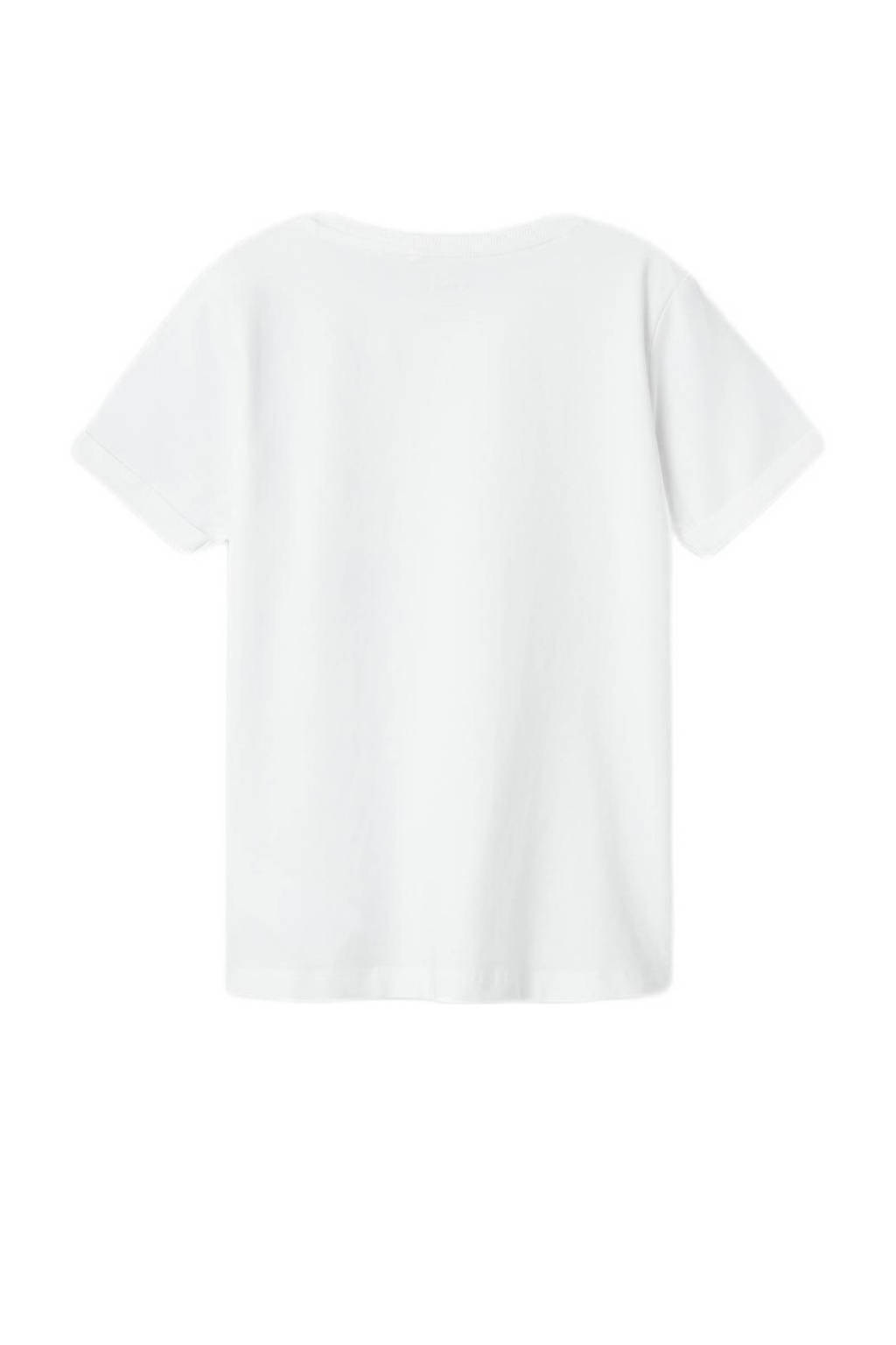 NAME IT T-shirt NKMVUX met printopdruk wit