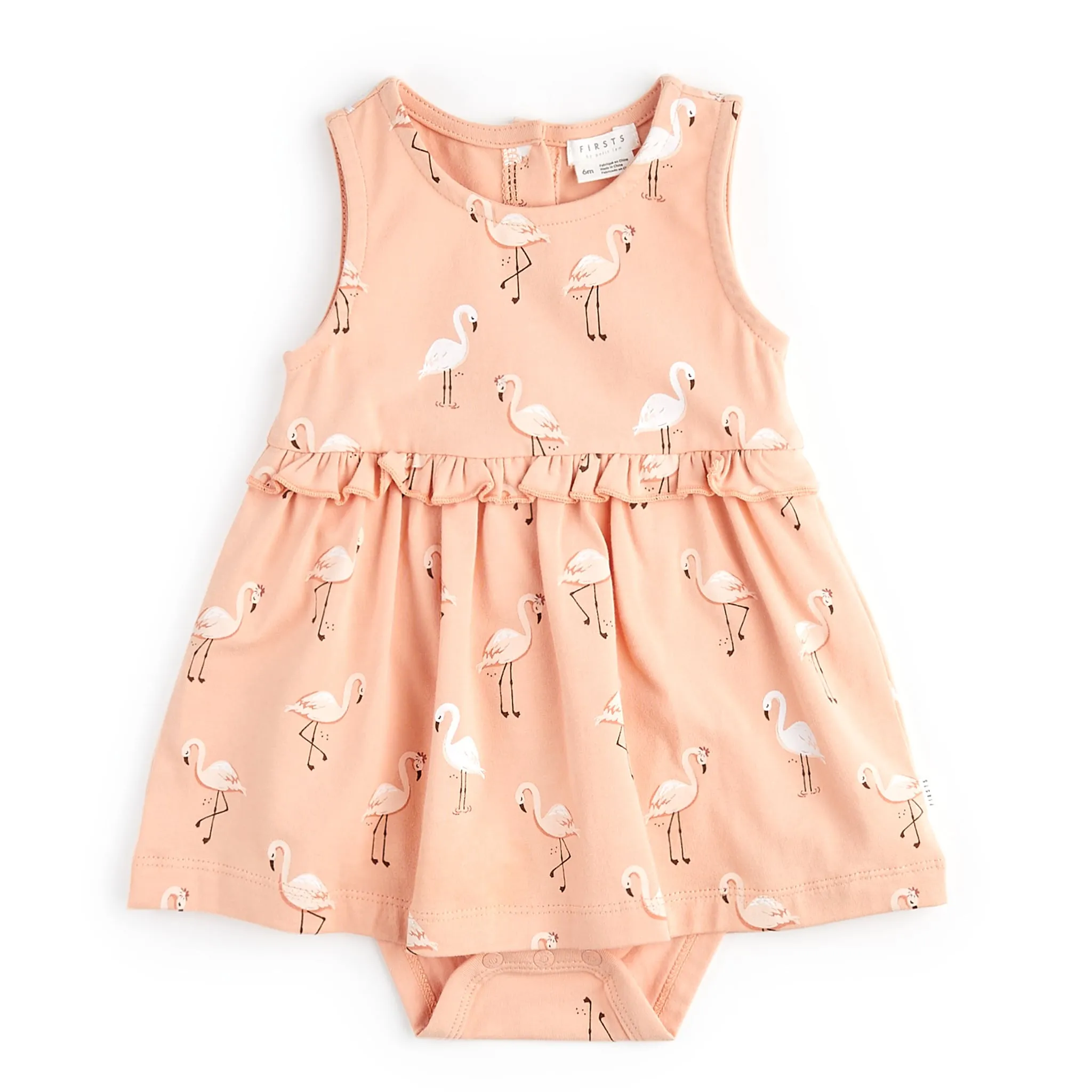 Firsts par Petit Lem Robe Flamant 3-24mois