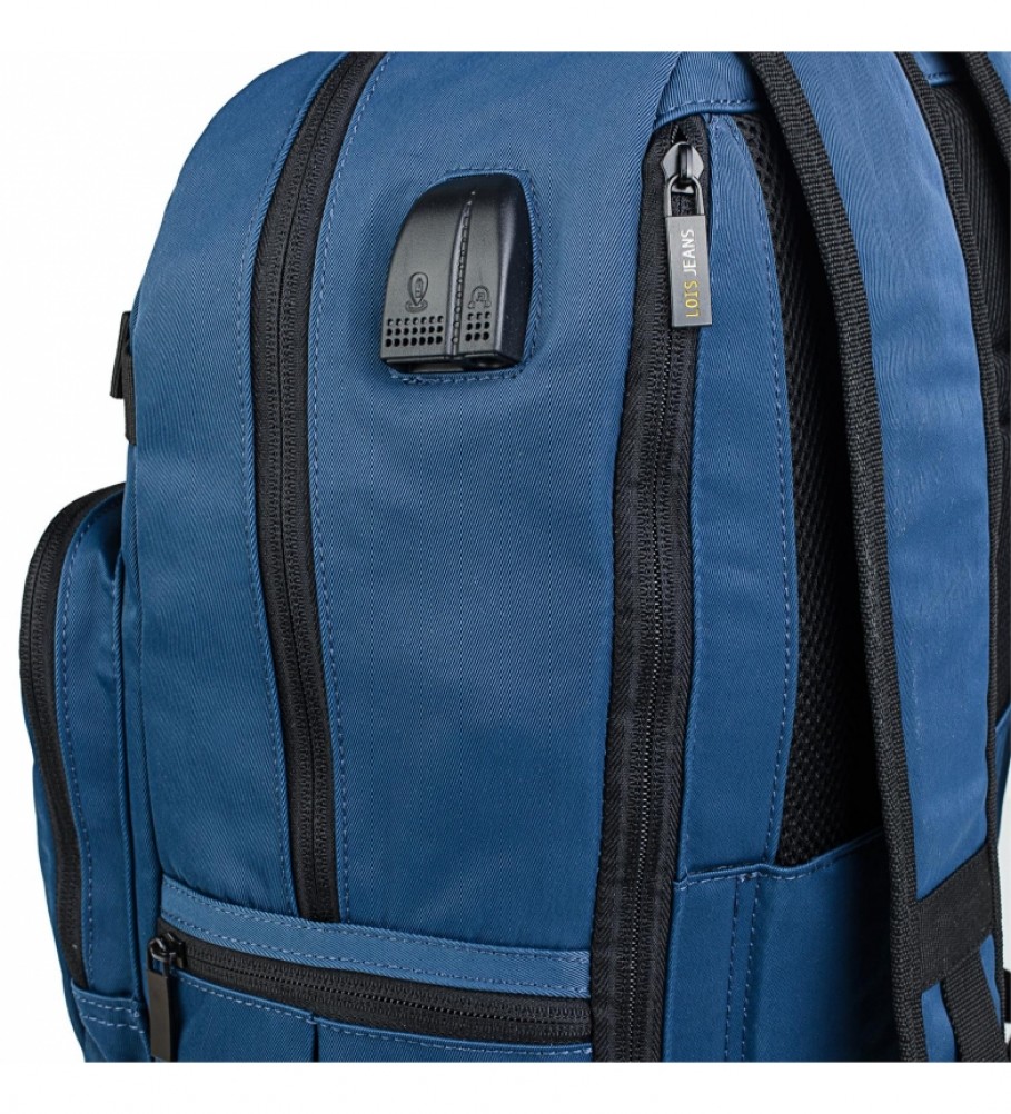 Lois Mochila con Usb 305437 -31x45x14 cm- negro