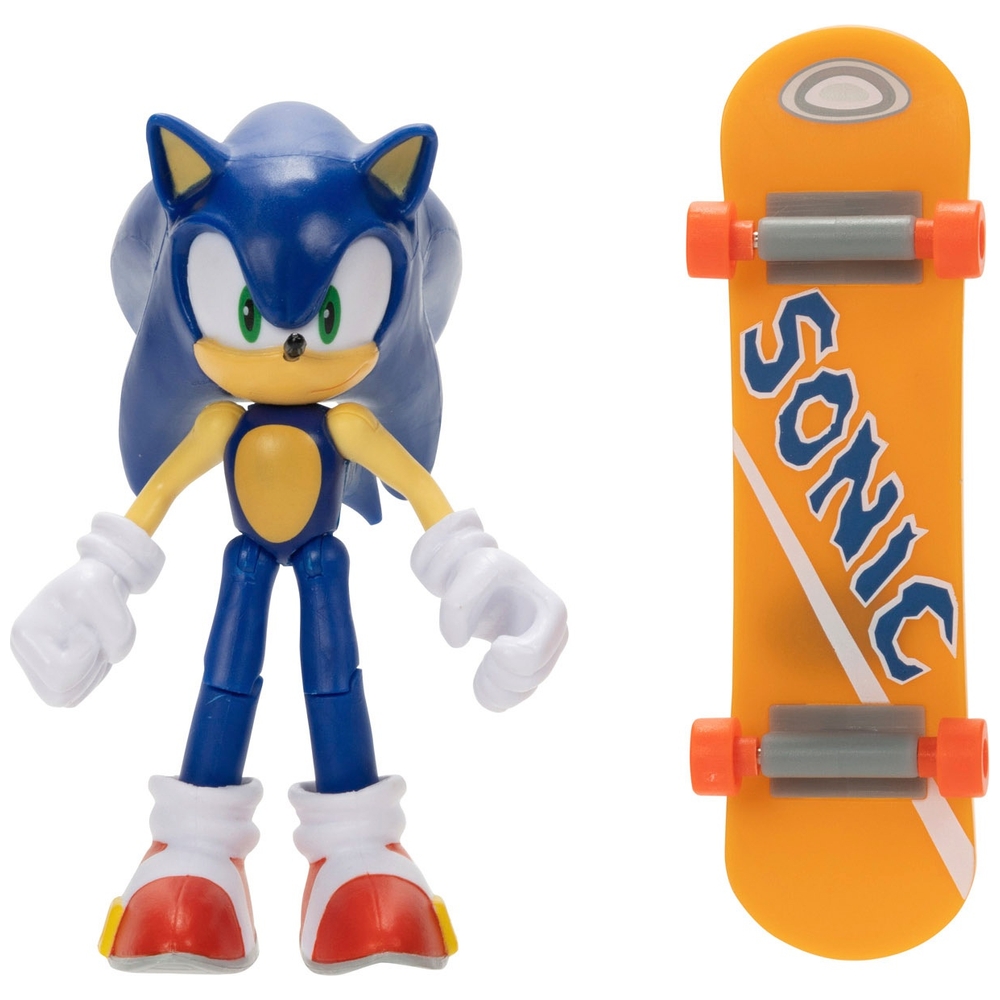 Sonic the Hedgehog 10 cm große moderne Sonic-Figur mit Skateboard
