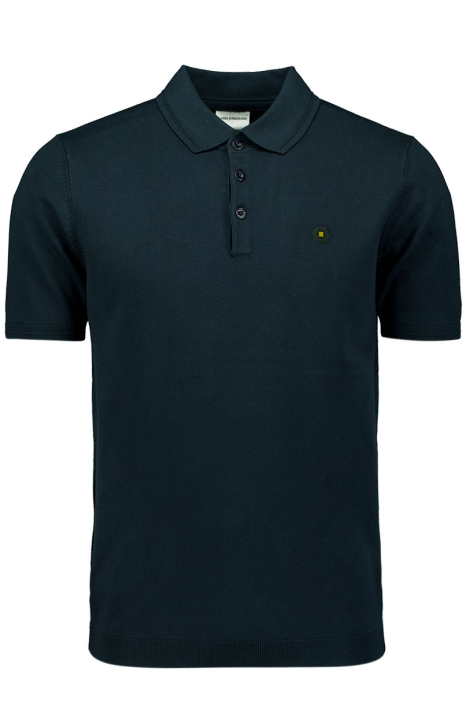 NO-EXCESS blauwe heren polo