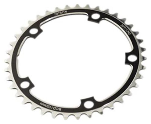 PLATEAU ROUTE DIAM 130 INTER 39DTS NOIR ALU CNC