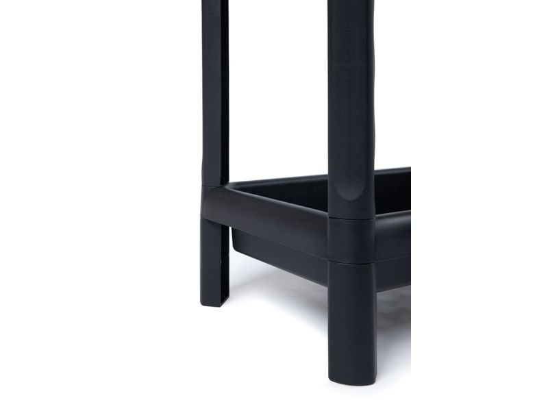 Toomax Regal Linda 38 x 100 cm Schwarz Vielseitiges und 4-stöckiges Mehrzweckregal