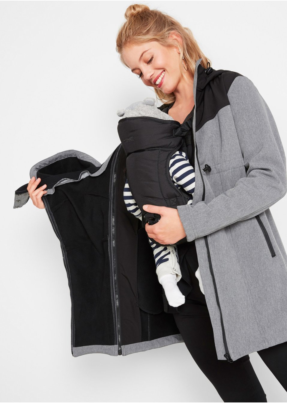 Veste softshell de grossesse et de portage