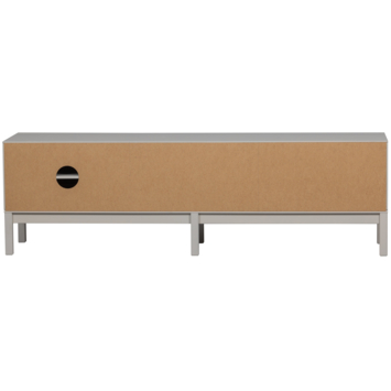 WOOOD TV-meubel Klink mist grijs grenenhout 200x46 cm
