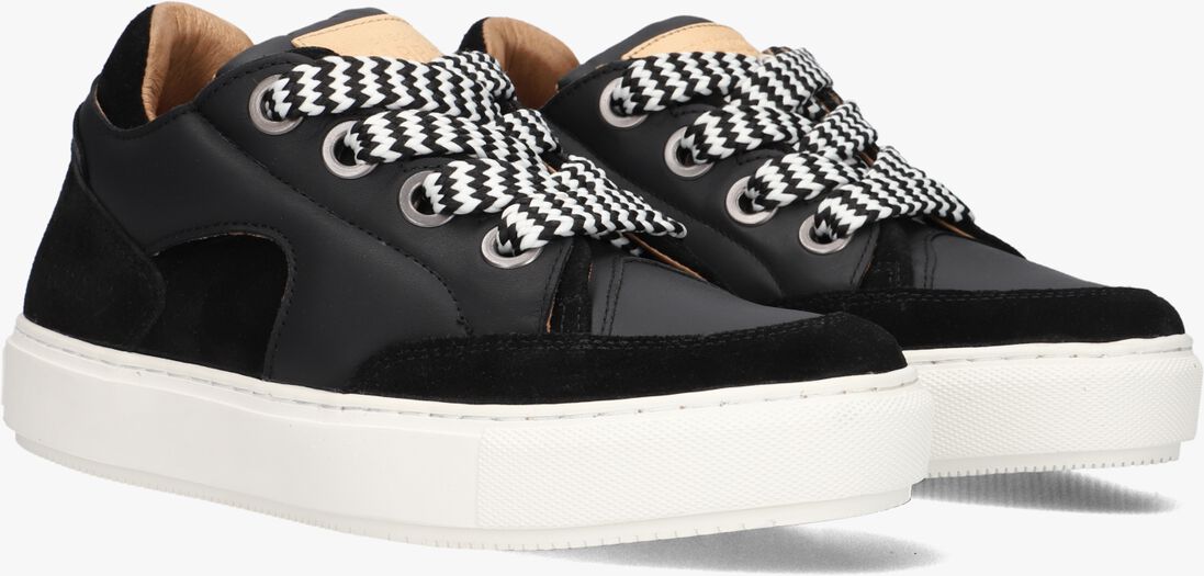 zwarte shabbies lage sneakers ragy chunky