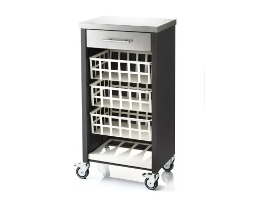 Desserte, chariot de cuisine – Noir, Inox - 93*48*34cm - MOHER