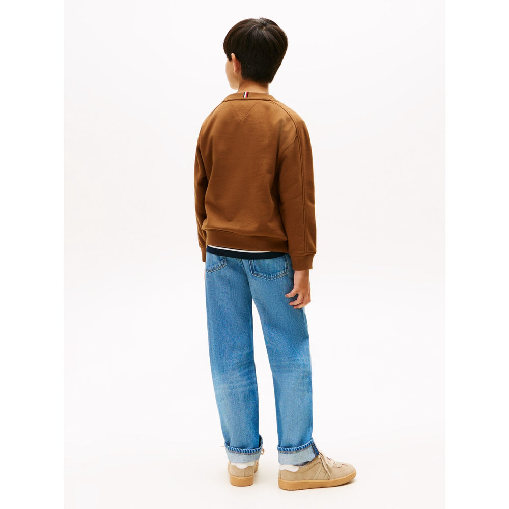 Køb Tommy Hilfiger Pecan Nut Varsity Raised Print Sweatshirt