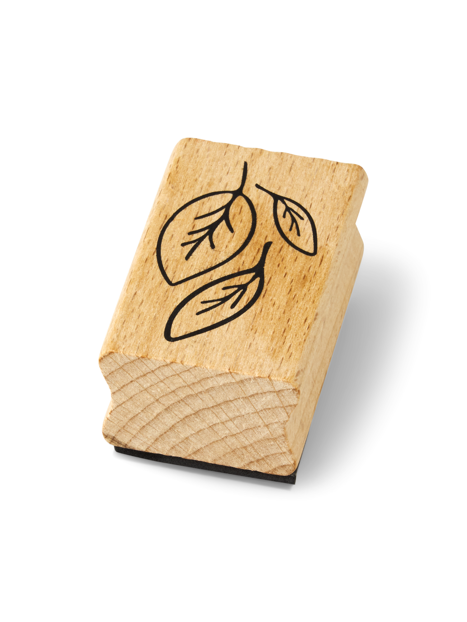 Træstempel | Bøg/gummi. 4,7 x 3 x 2,5 cm. | Nature