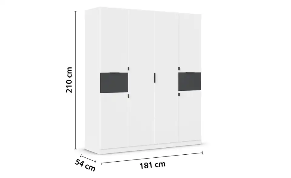 Drehtürenschrank 181 cm 6 Stück