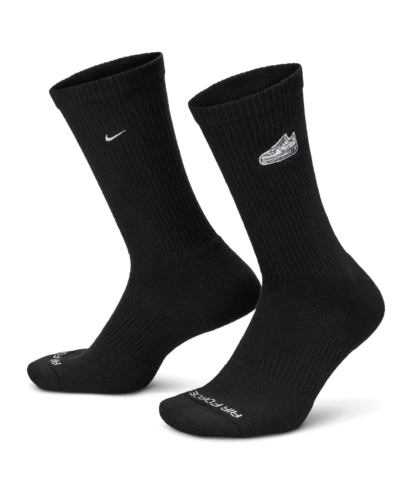 Nike Plus Crew Patch Socken Schwarz F010
