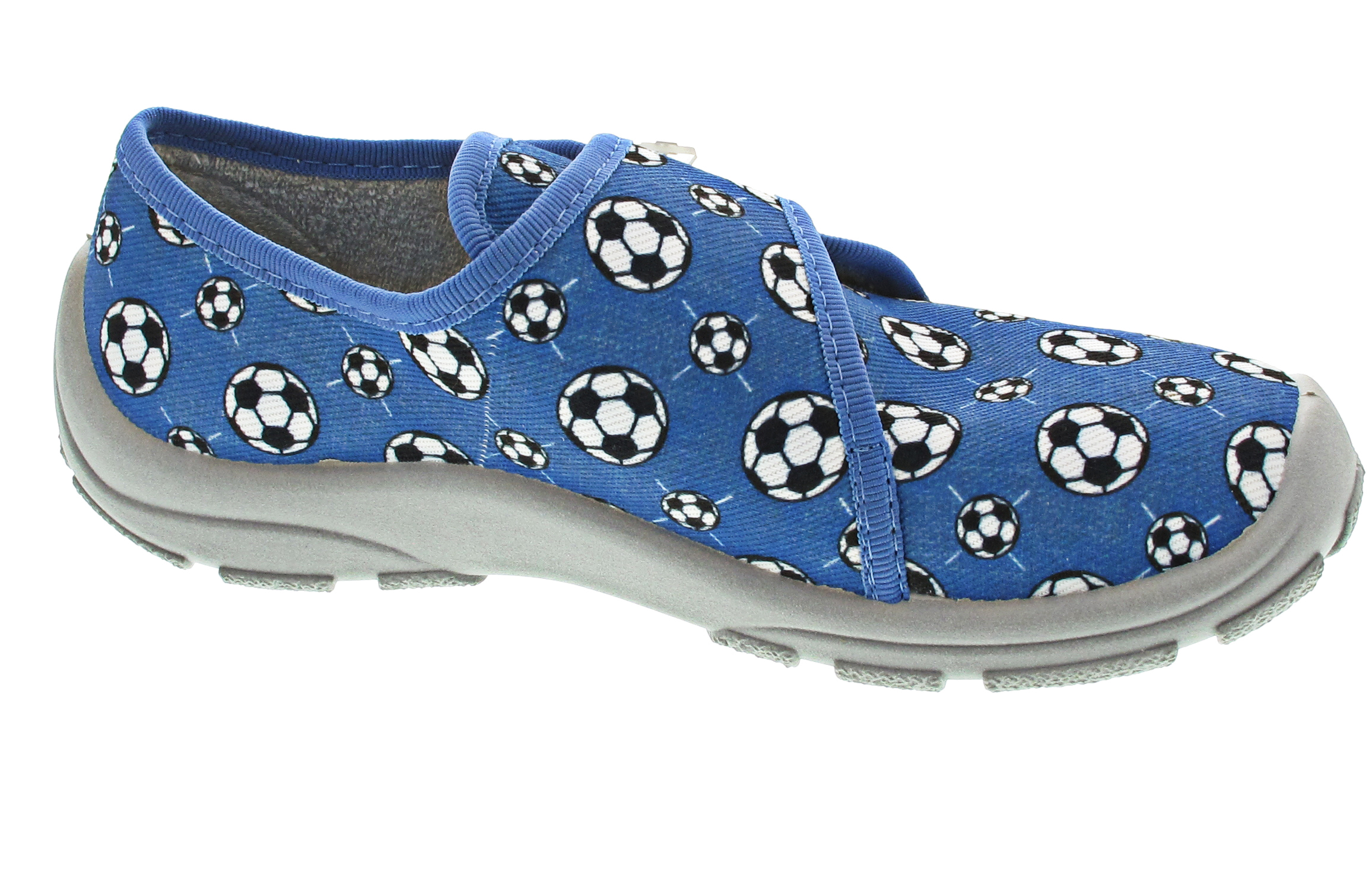 Fischer Markenschuhe Hausschuh blau