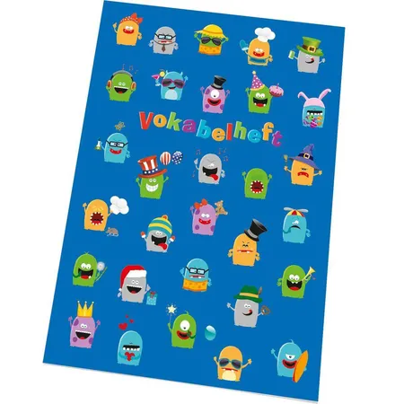RNK Verlag Verlag Vokabelheft Partymonster, A5, 2 Spalten