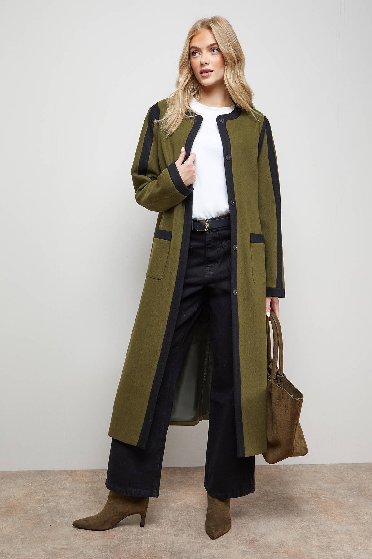 Oasis Manteau à Liserés