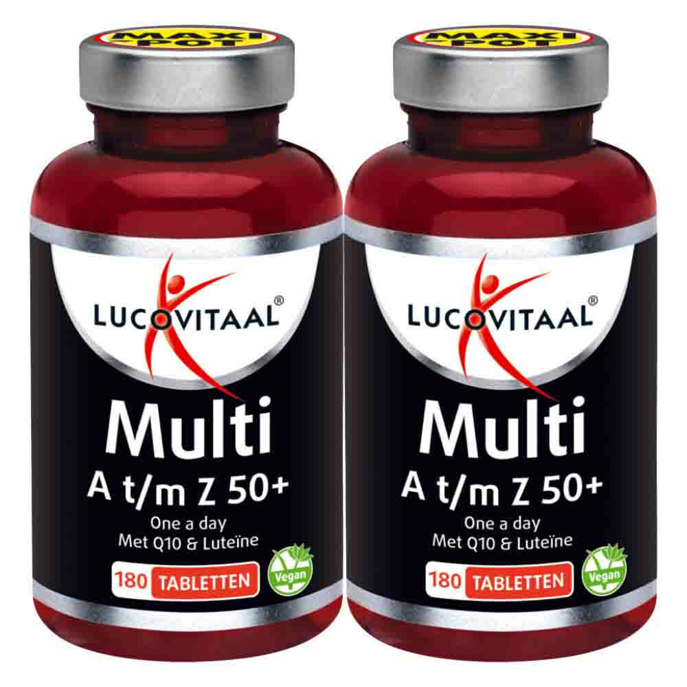 2x Lucovitaal Multi A-Z 50+180 tabletten