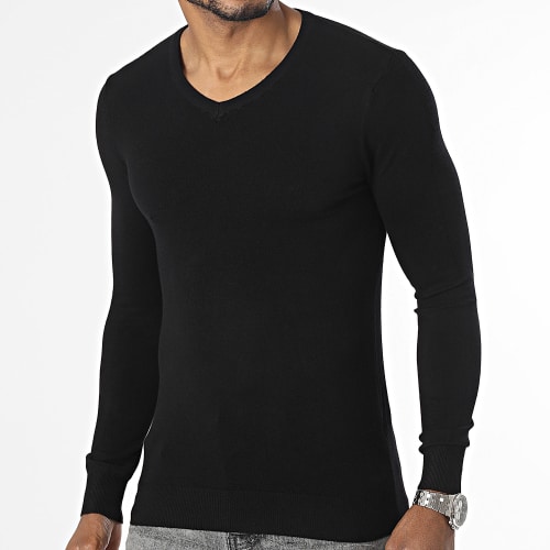 Pull Col V Noir