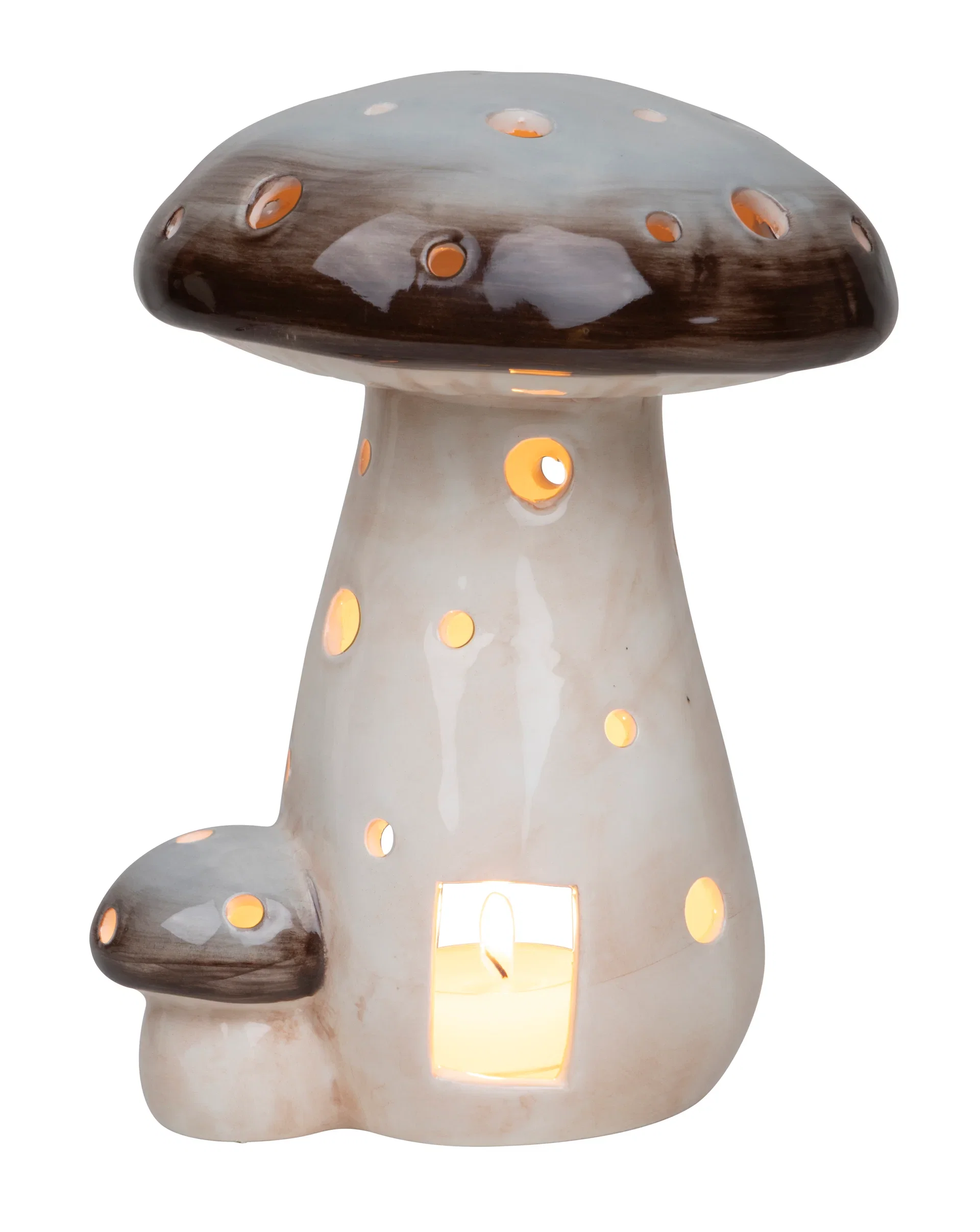 Telysholder Portobello Mushroom Høyde 21 cm