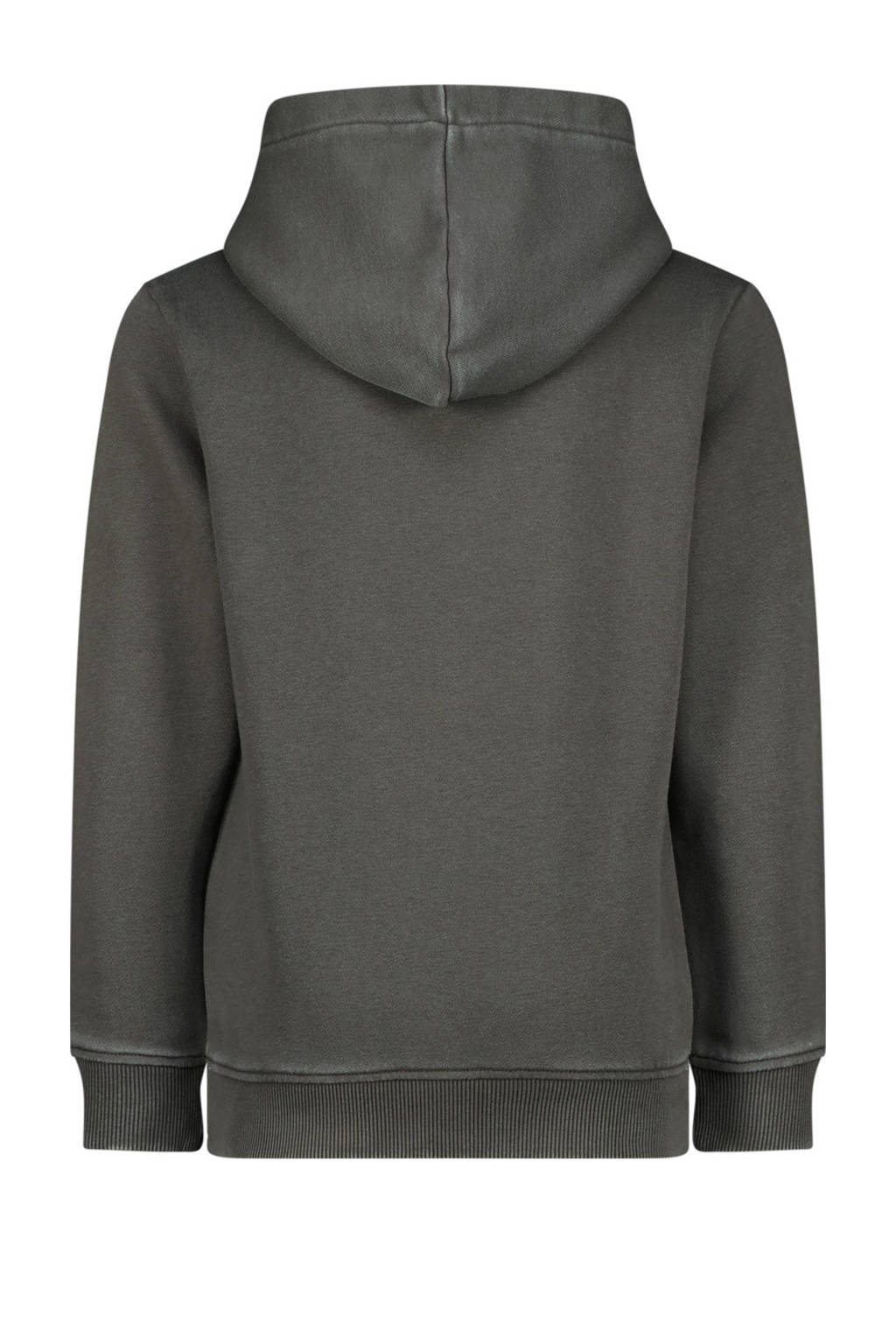 Vingino hoodie Nifon met tekst antraciet