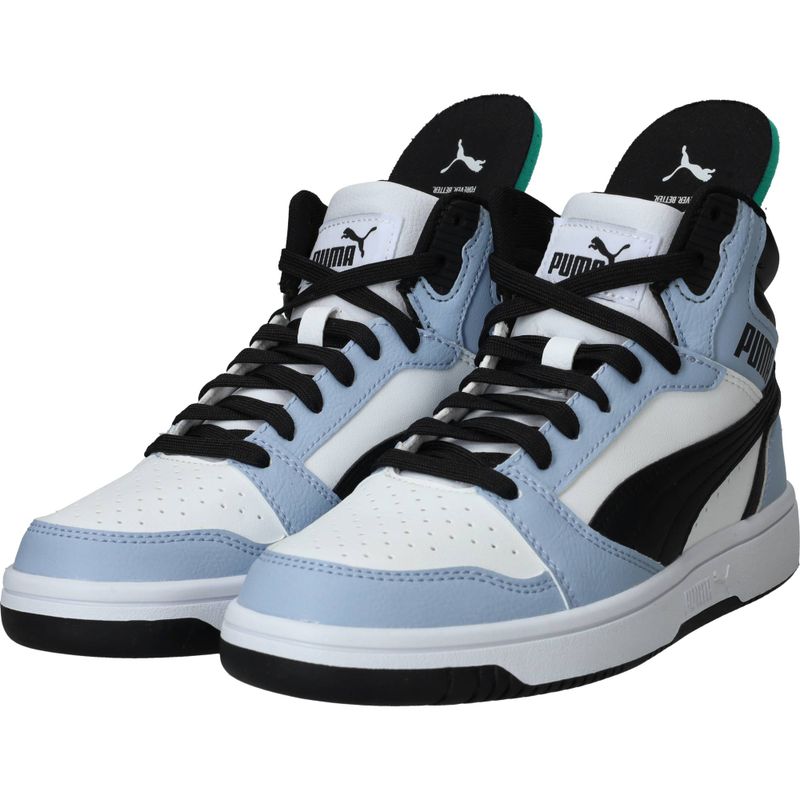 Puma Rebound V6 Mid Sneakers Blauw Jongens