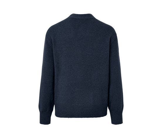 Strickjacke mit Wolle, dunkelblau