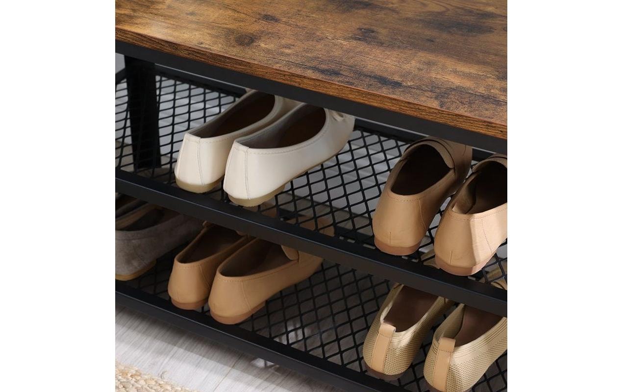 VASAGLE Schuhregal »aus Holz und Metall 73 x 45 cm«