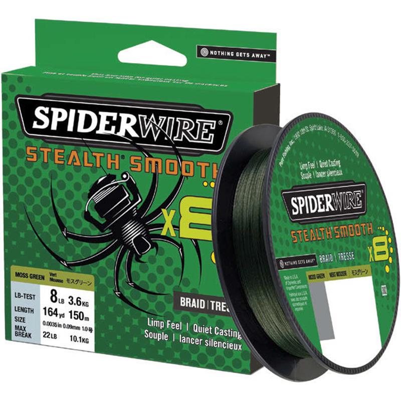 Tresse Spiderwire Stealth Smooth 8 Moss - Vert - 300M
