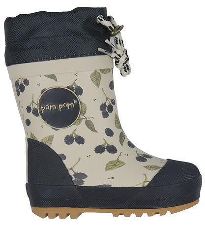Pom Pom TermoStøvler - Blåckberry/Navy