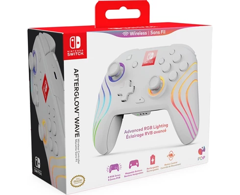 PDP PDP Afterglow Wave Wireless Controller - White w motion