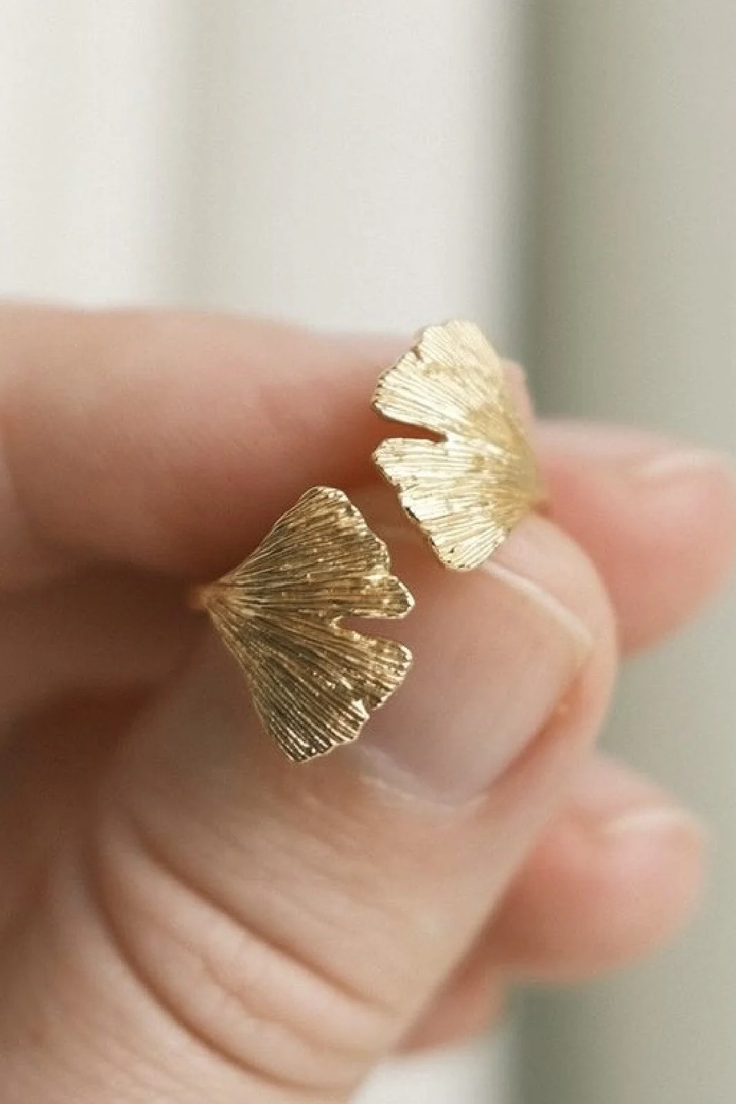 Pernille Corydon Jewellery Biloba Ring gold plated