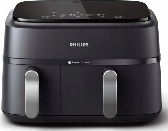 Philips Series 3000 NA351 - Varmluftsrister - 9 liter - 2.75 kW - sort/ sølv