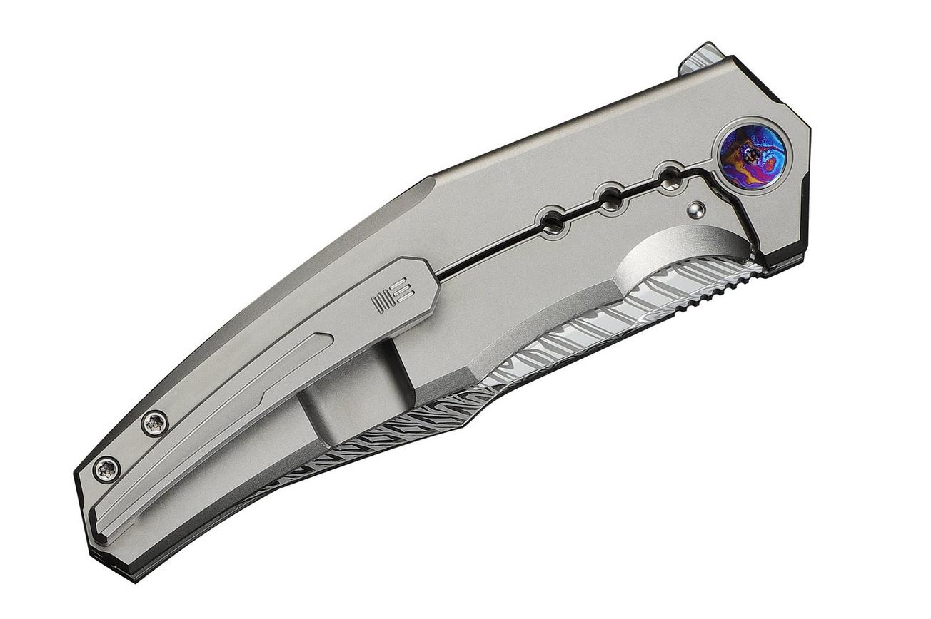 WE Knife Kyklos WE23086-DS1 Fafnir Damasteel, Titanium, zakmes